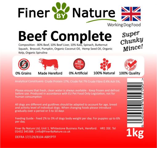 Finer By Nature Beef Complete 1kg