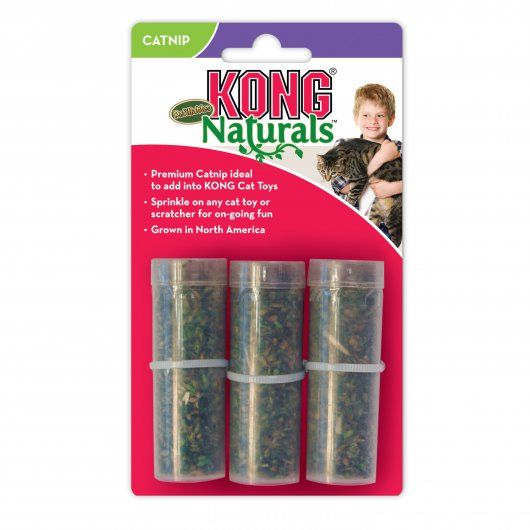 Kong Premium North American Catnip Refillable Tube 3pk