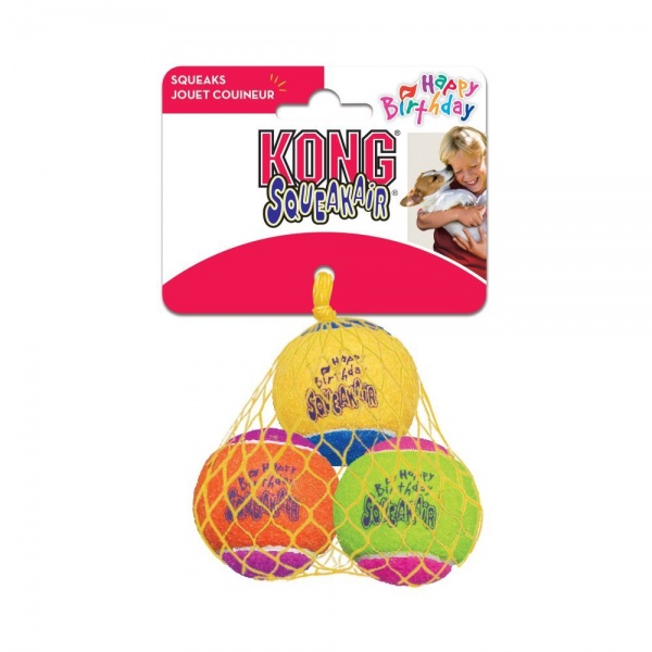 KONG SQUEAKAIR BIRTHDAY BALLS