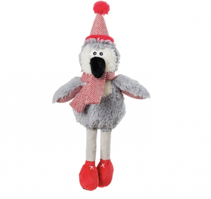 Winter Red Dog Toy Penguin
