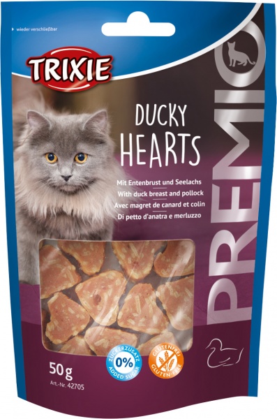 Trixie Premio Ducky Hearts Cat Treats