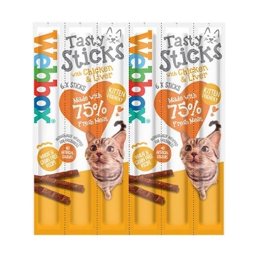 Webbox Tasty Sticks Chicken & Liver Cat Treats